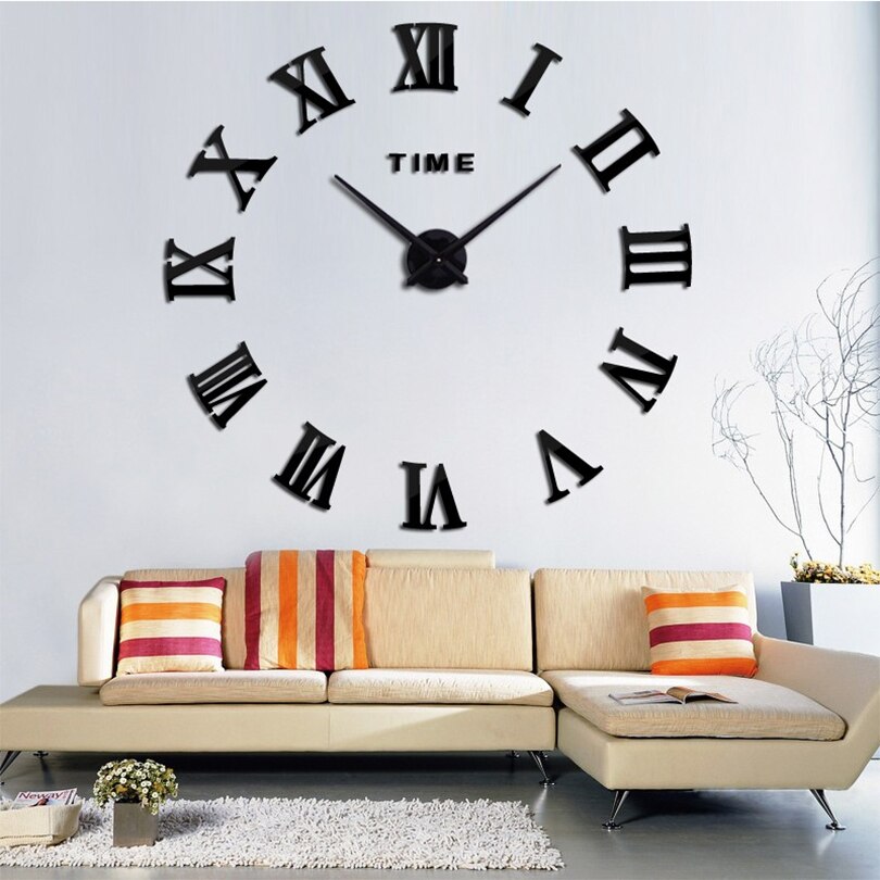 Frameless Roman Numeral Wall Clock Frameless Roman Numeral Wall Clock