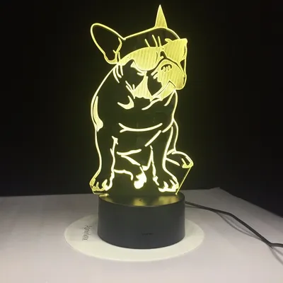 French Bulldog Lamp 3D Acrylic Light French Bulldog Lamp 3D Acrylic Light