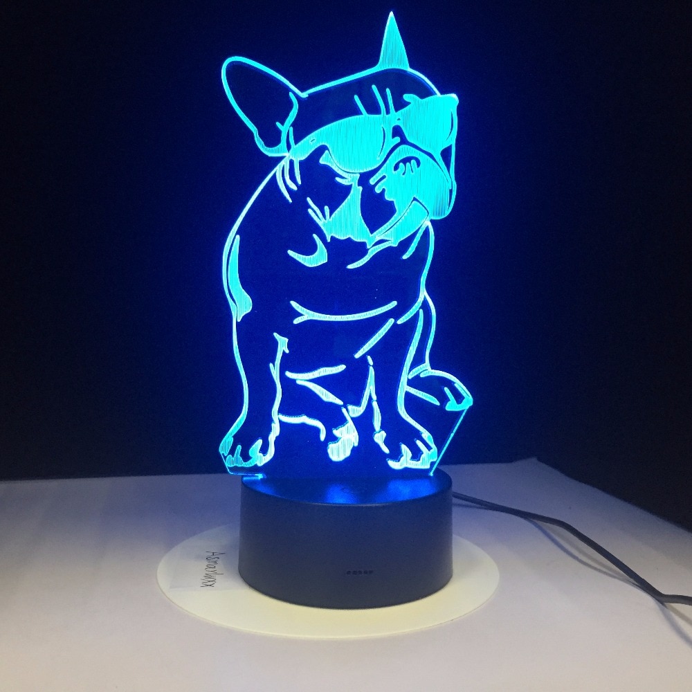 French Bulldog Lamp 3D Acrylic Light French Bulldog Lamp 3D Acrylic Light