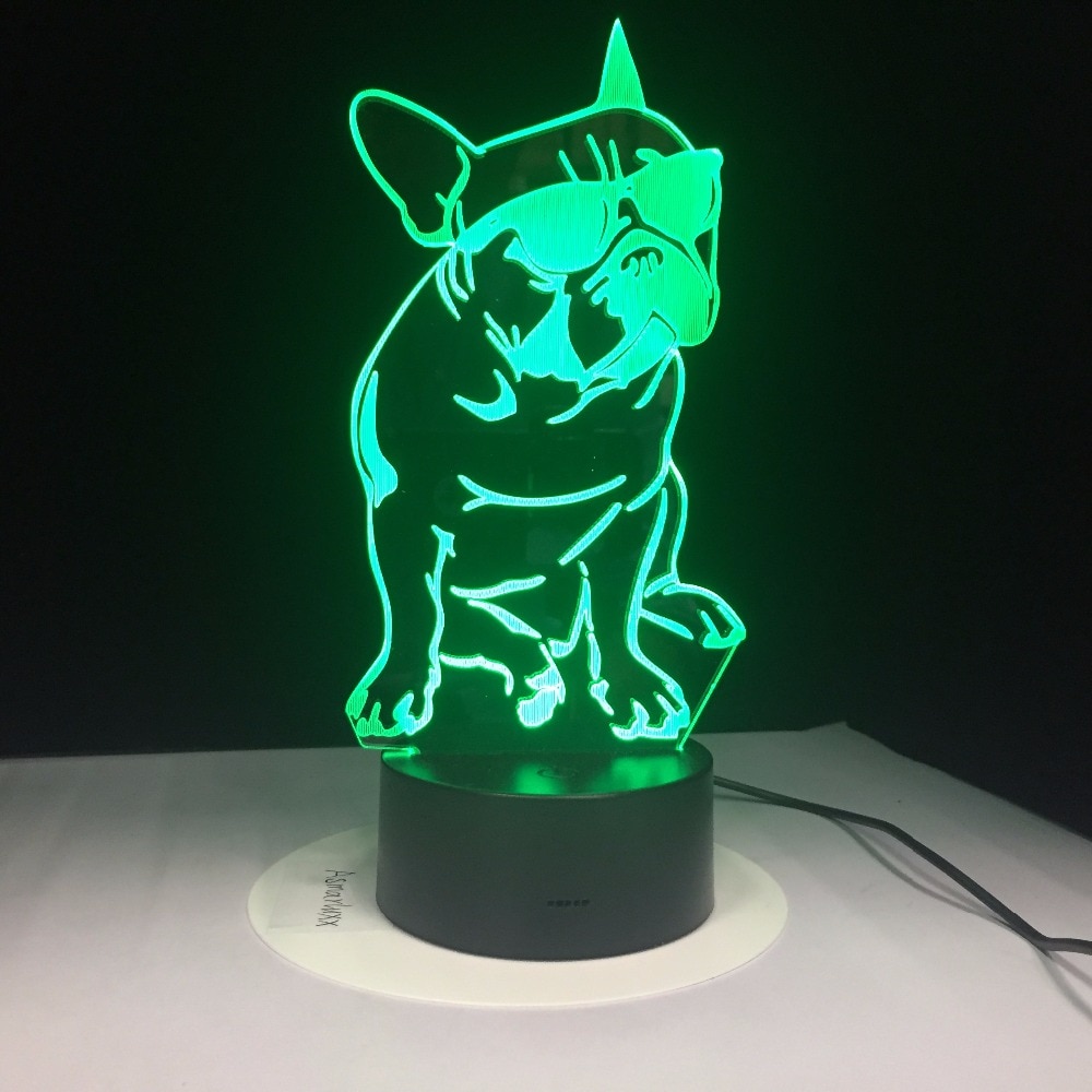French Bulldog Lamp 3D Acrylic Light French Bulldog Lamp 3D Acrylic Light