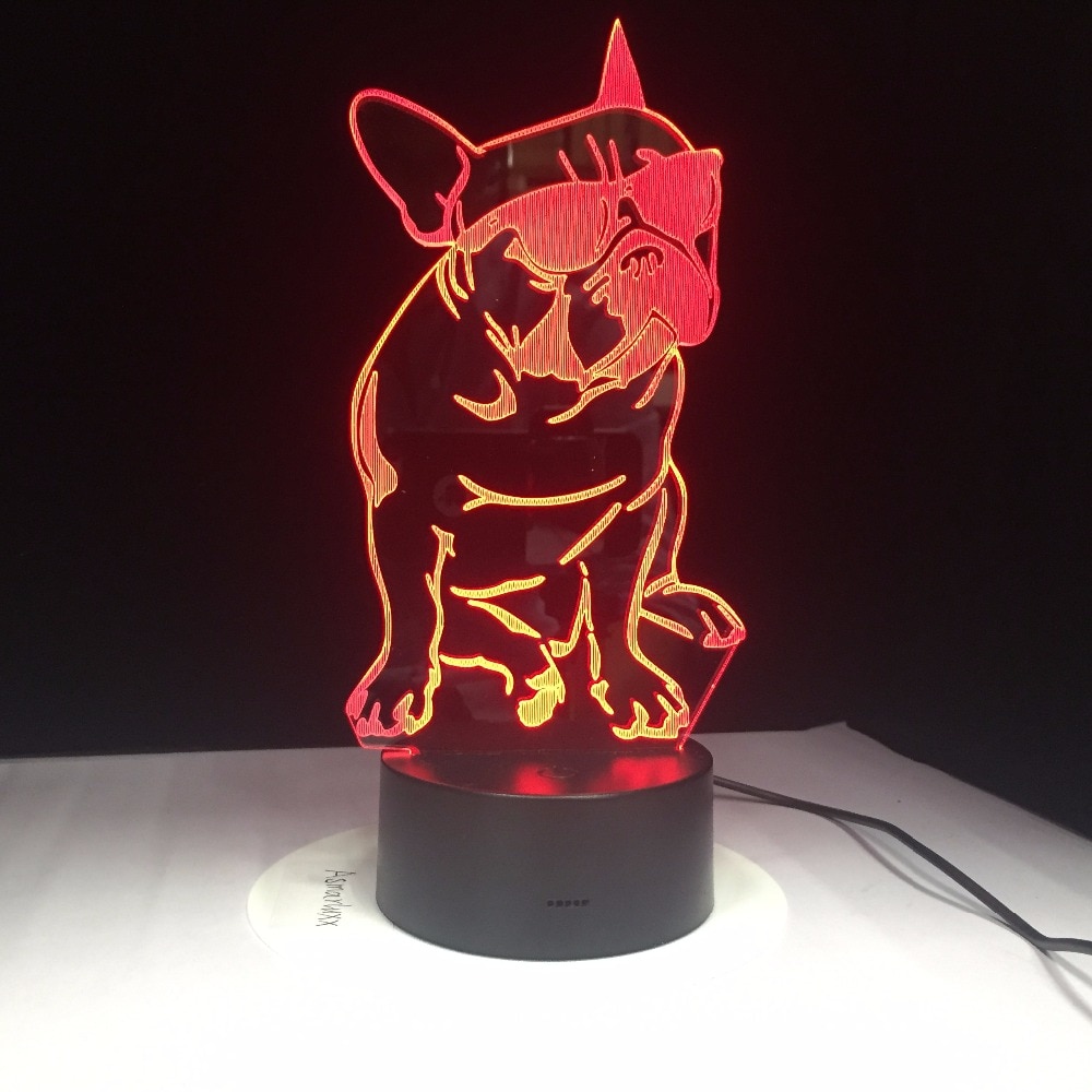 French Bulldog Lamp 3D Acrylic Light French Bulldog Lamp 3D Acrylic Light