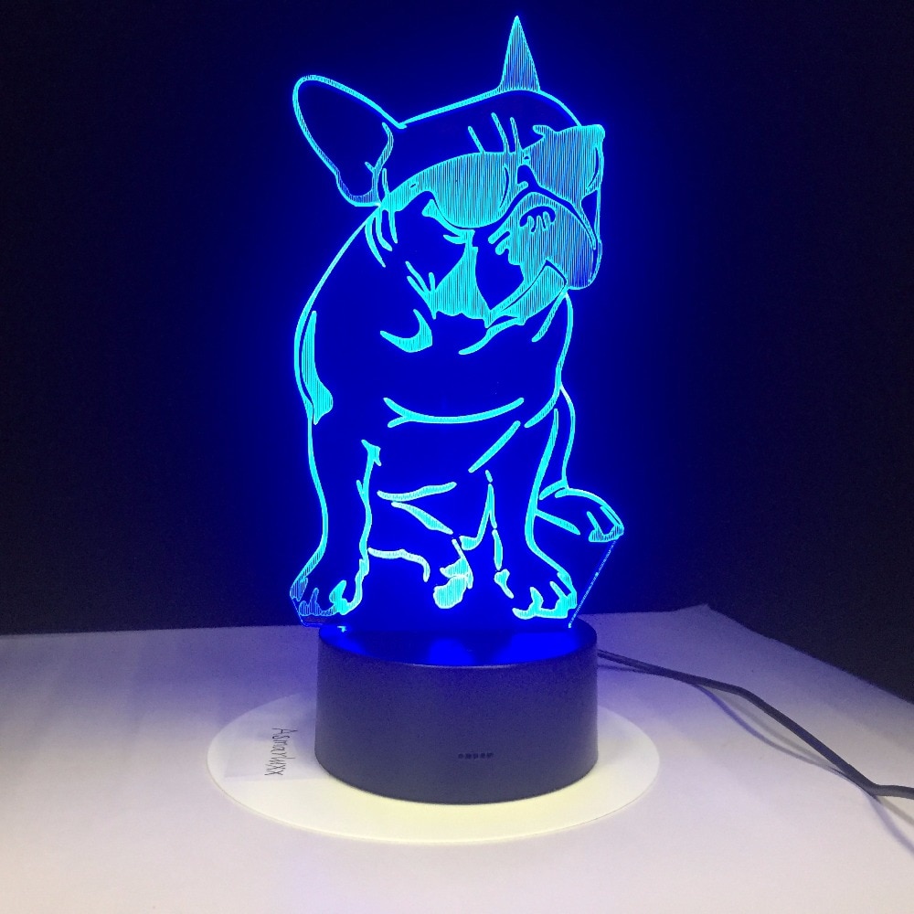 French Bulldog Lamp 3D Acrylic Light French Bulldog Lamp 3D Acrylic Light
