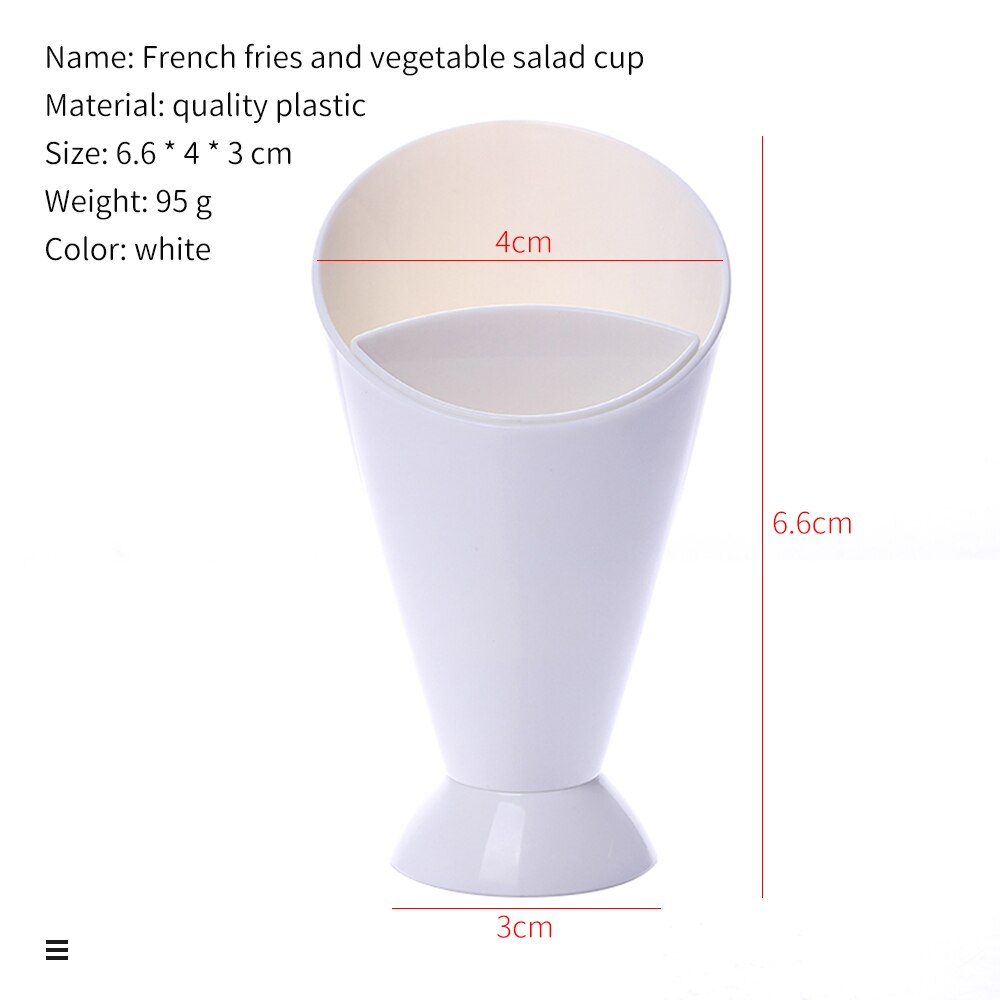 French Fries Holder Cone with Dip Holder French Fries Holder Cone with Dip Holder