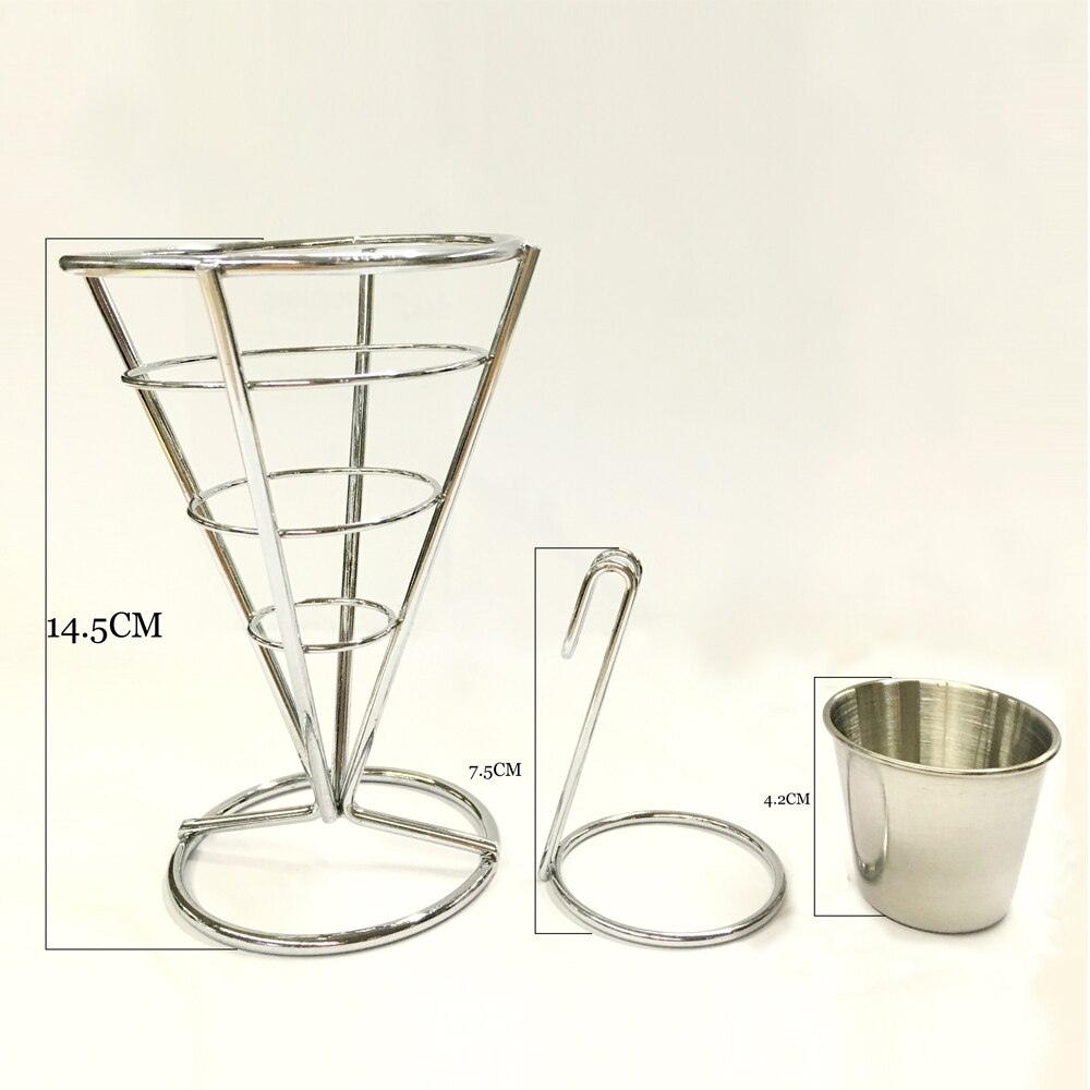 French Fries Stand with Dipping Cup