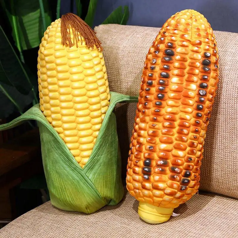 Fresh or Grilled Corn Pillow Cushion Fresh or Grilled Corn Pillow Cushion