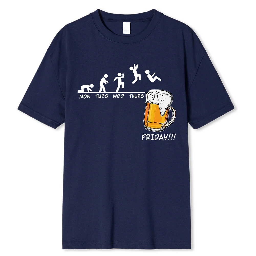 Friday Beer Print Men's Brand T-shirts Funny Graphic Hip Hop Summer Men Tshirts Streetwear Cotton Harajuku T-Shirt Friday Beer Print Men's Brand T-shirts Funny Graphic Hip Hop Summer Men Tshirts Streetwear Cotton Harajuku T-Shirt