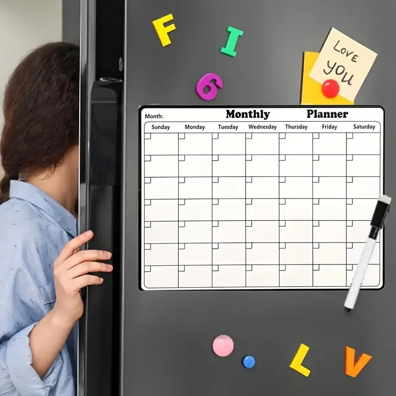 Fridge Magnets Monthly Calendar Magnetic Stickers Waterproof Erasable Magnetic Stickers Weekly Calendar Planner Fridge Fridge Magnets Monthly Calendar Magnetic Stickers Waterproof Erasable Magnetic Stickers Weekly Calendar Planner Fridge