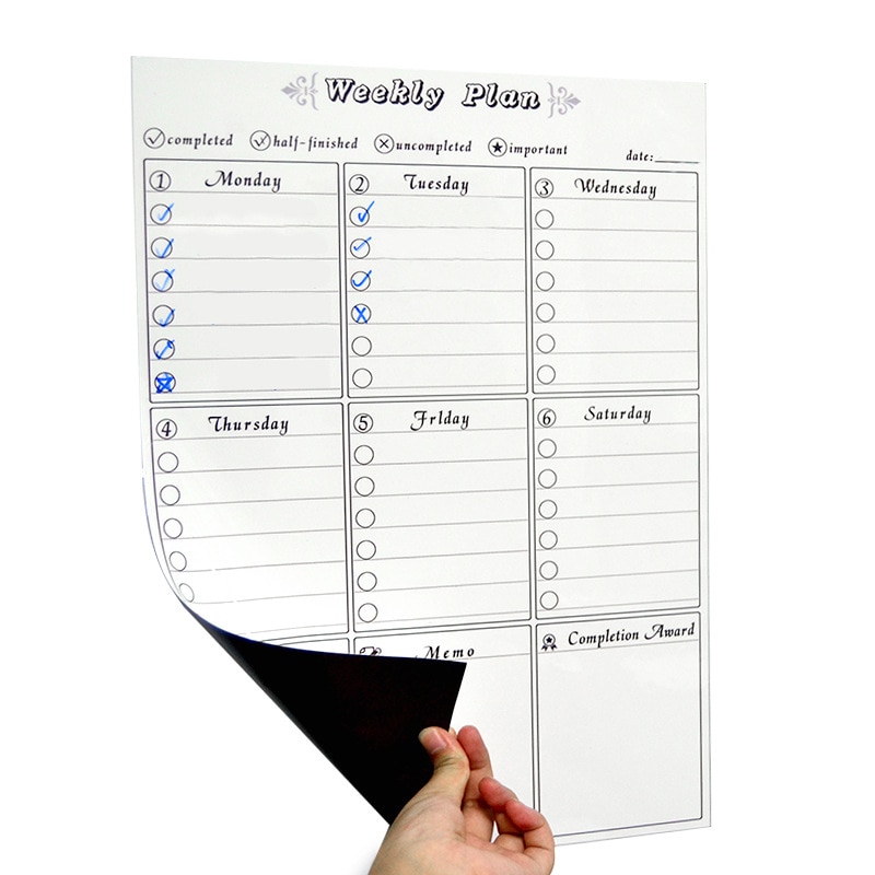 Fridge Planner with Marker and Eraser Fridge Planner with Marker and Eraser