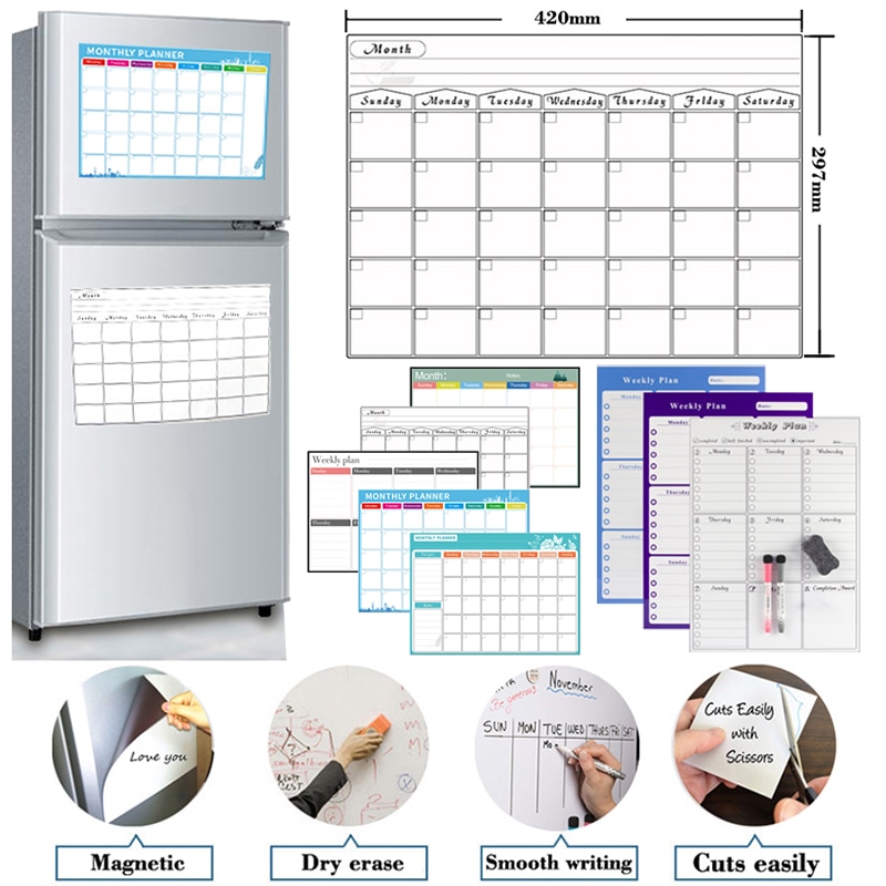 Fridge Planner with Marker and Eraser Fridge Planner with Marker and Eraser