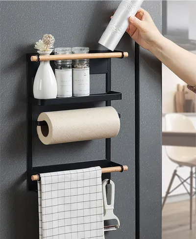 Fridge Rack Magnetic Side Organizer Fridge Rack Magnetic Side Organizer