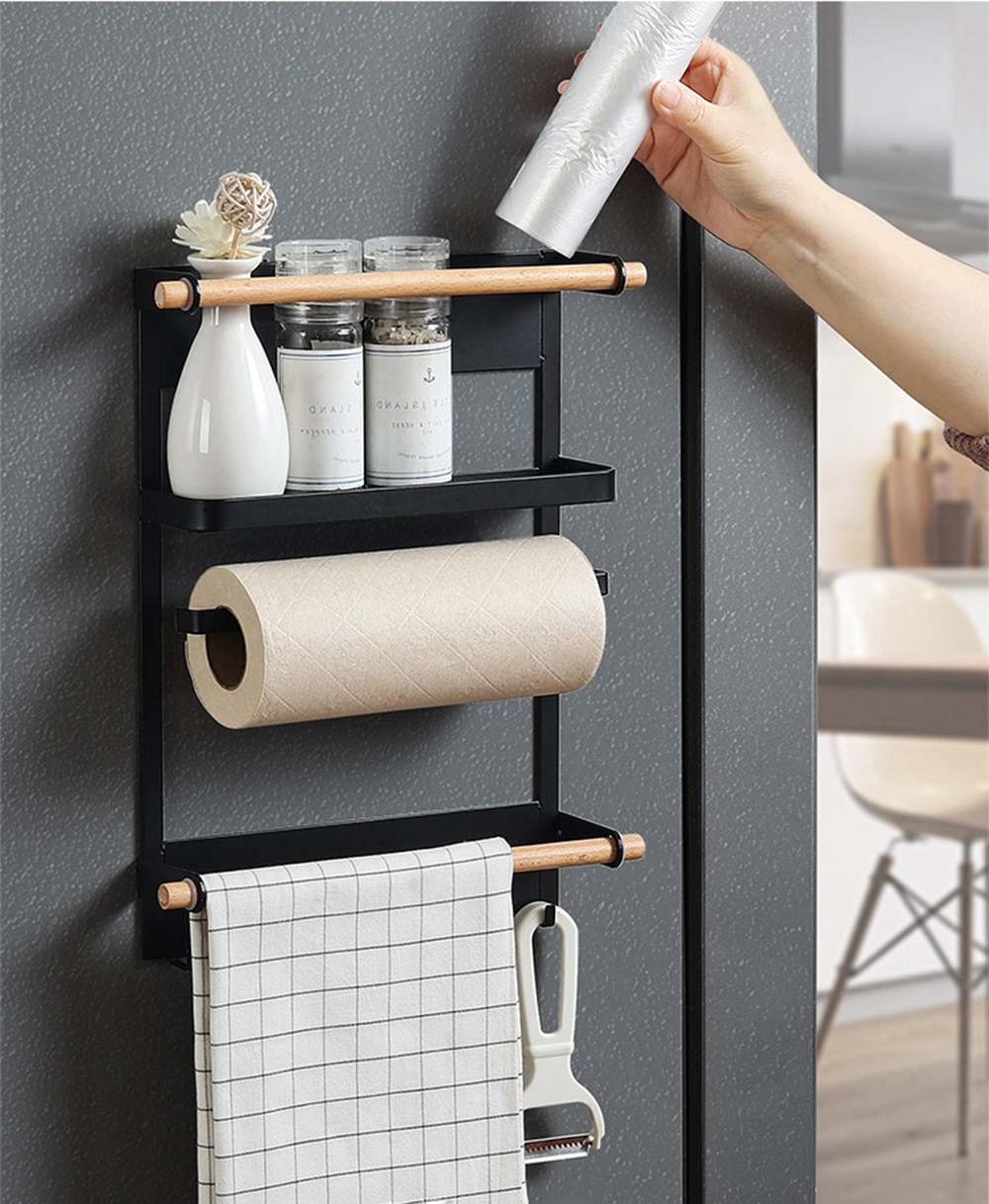 Fridge Rack Magnetic Side Organizer Fridge Rack Magnetic Side Organizer