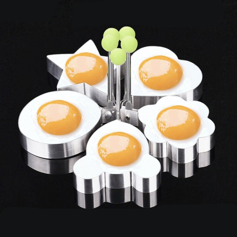 Fried Egg Mold Stainless Steel Shaper (set of 5)