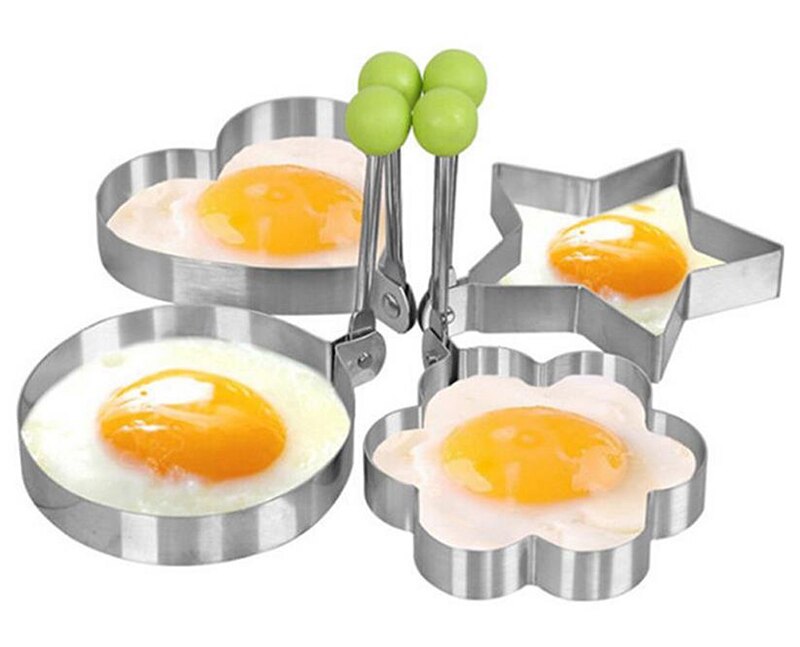 Fried Egg Mold Stainless Steel Shaper (set of 5) Fried Egg Mold Stainless Steel Shaper (set of 5)