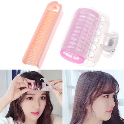 Fringe Curler with Foldable Comb
