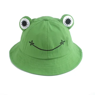 Frog Bucket Hat Cute Fishing Cap