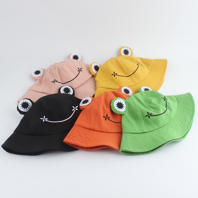 Frog Bucket Hat Cute Fishing Cap