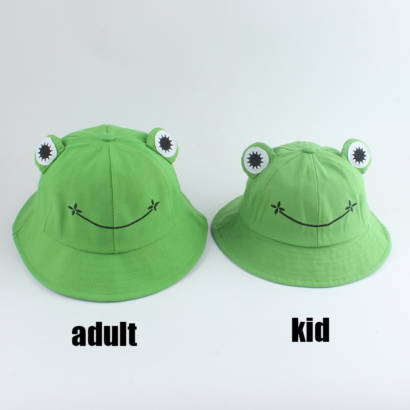 Frog Bucket Hat Cute Fishing Cap
