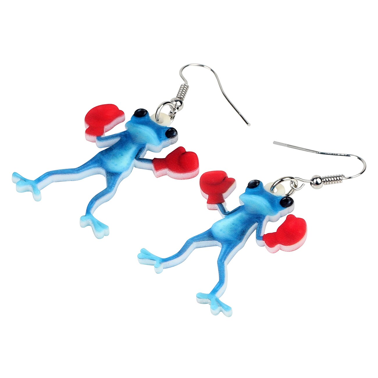 Frog Earrings Funny Boxer Dangle Earrings Frog Earrings Funny Boxer Dangle Earrings