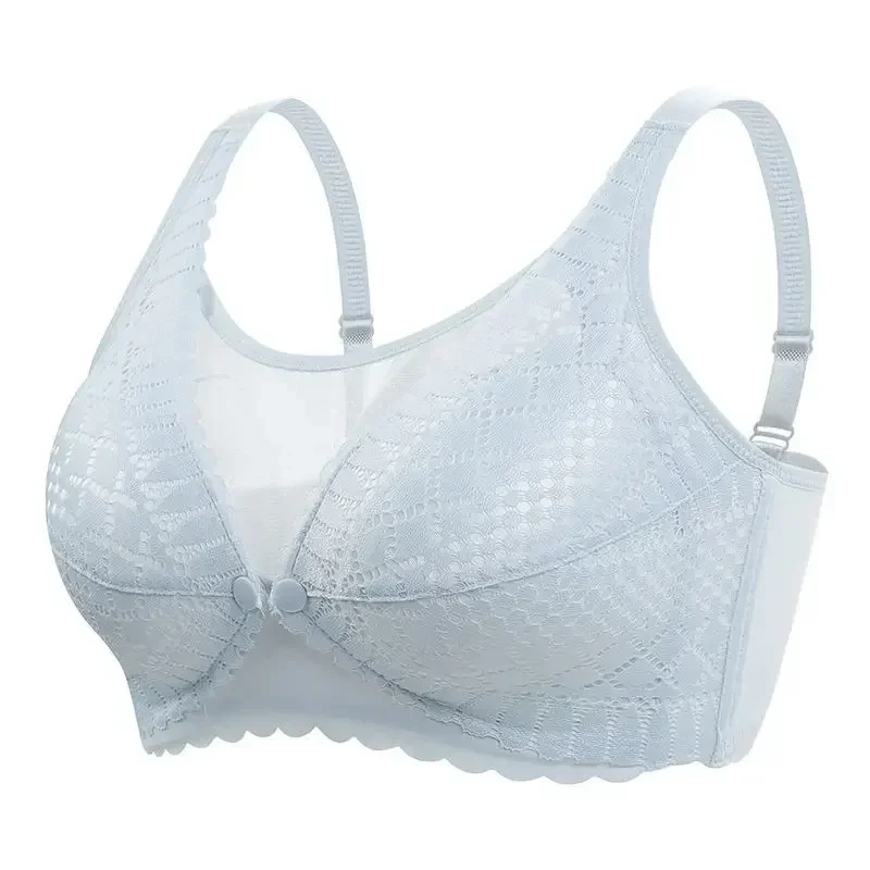 Front Button Maternity Nursing Bra Adjustable Gathered Underwear Comfortable Breastfeeding Bra for Feeding Pregnant
