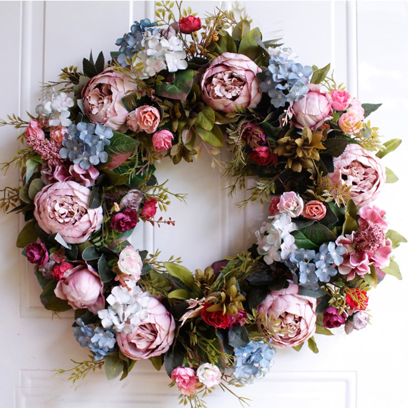 Front Door Wreath Decorative Garland Front Door Wreath Decorative Garland