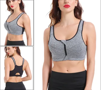 Front Zipper Sports Bra Fitness Top Front Zipper Sports Bra Fitness Top