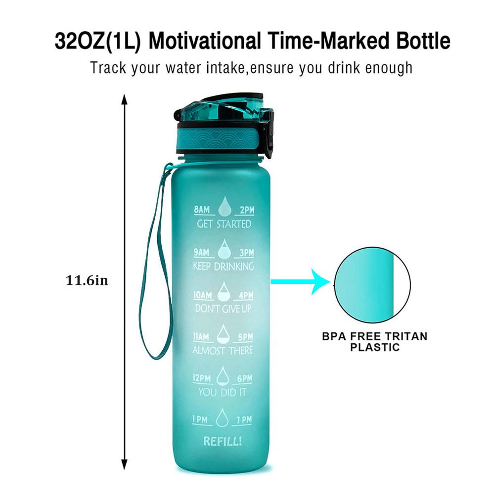 Frosted Motivating Water Bottle