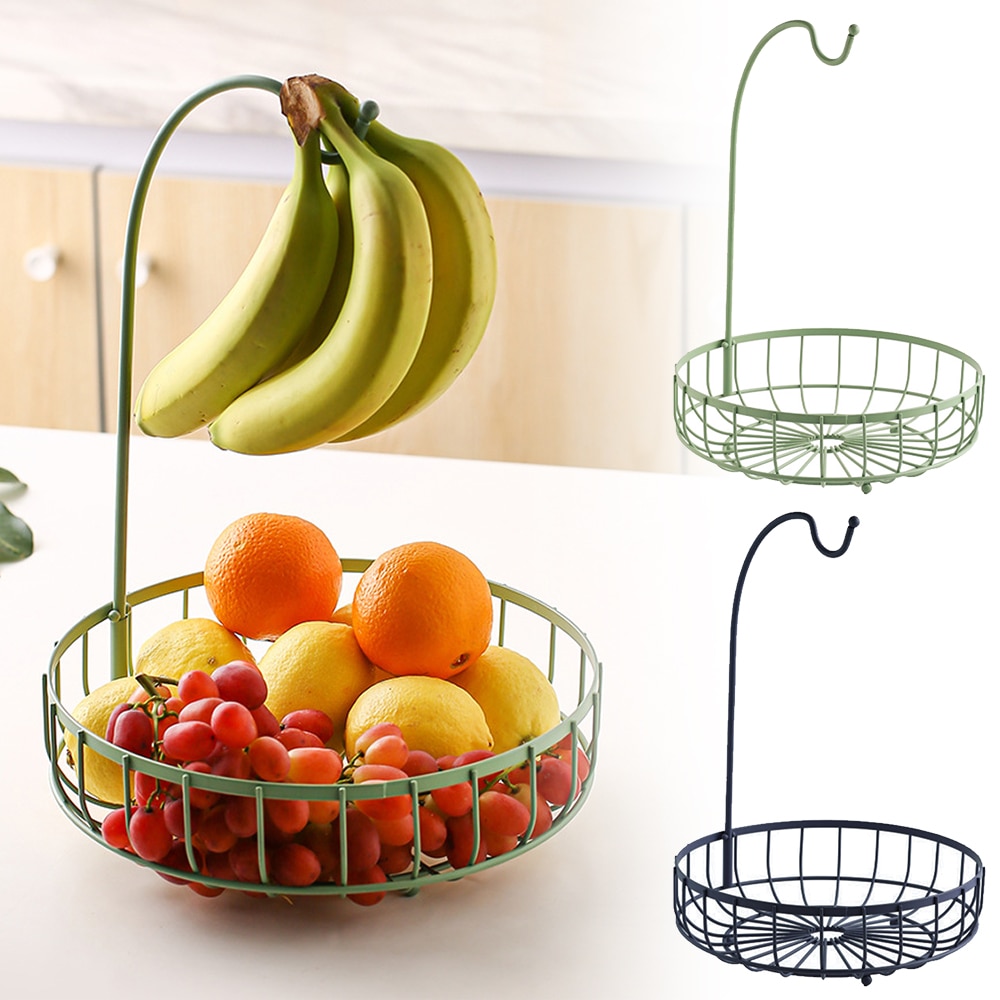 Fruit Basket with Banana Hook Storage Basket
