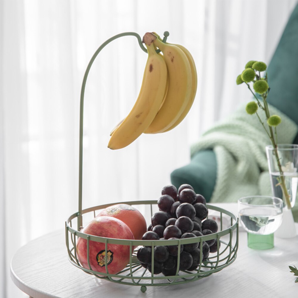 Fruit Basket with Banana Hook Storage Basket Fruit Basket with Banana Hook Storage Basket