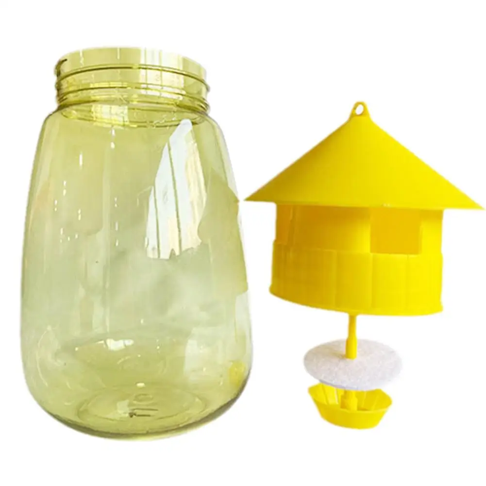 Fruit fly trap Killer Yellow Plastic Drosophila Trap Anti Fly Fruit Fly killer Catcher Orchard Reusable Insect Trap Pest