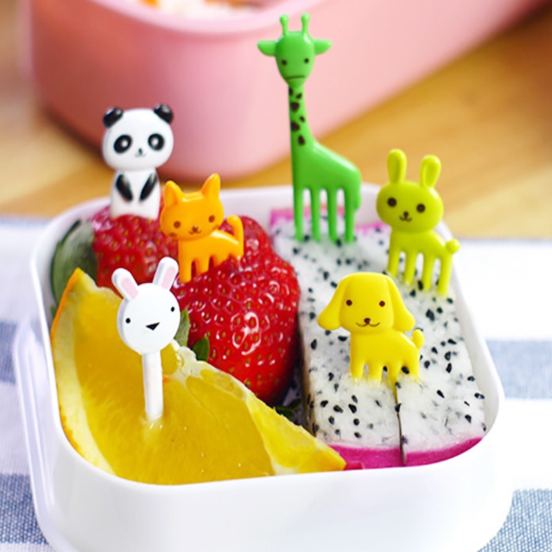 Fruit Fork Cute Animal Picks (10 pcs) Fruit Fork Cute Animal Picks (10 pcs)
