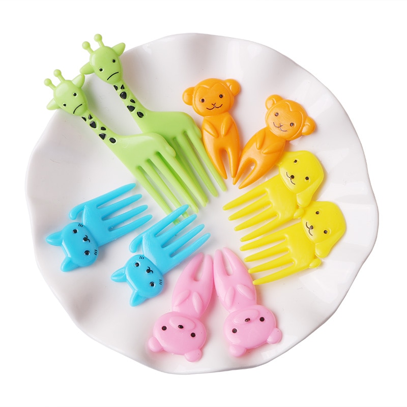 Fruit Fork Cute Animal Picks (10 pcs) Fruit Fork Cute Animal Picks (10 pcs)