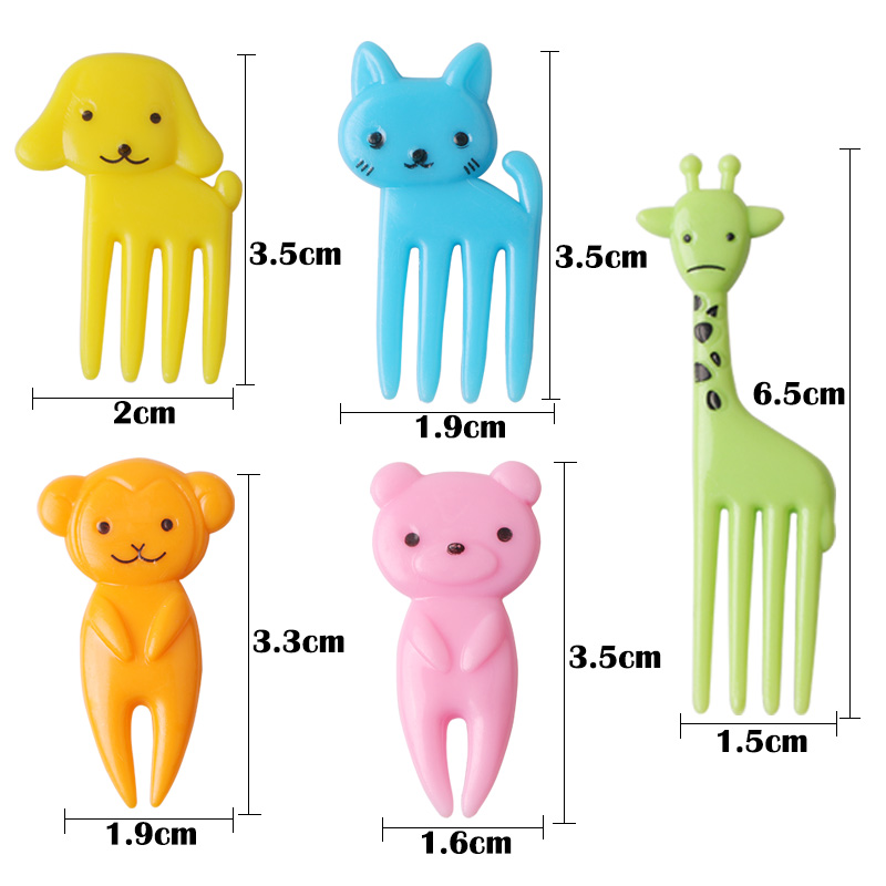Fruit Fork Cute Animal Picks (10 pcs) Fruit Fork Cute Animal Picks (10 pcs)