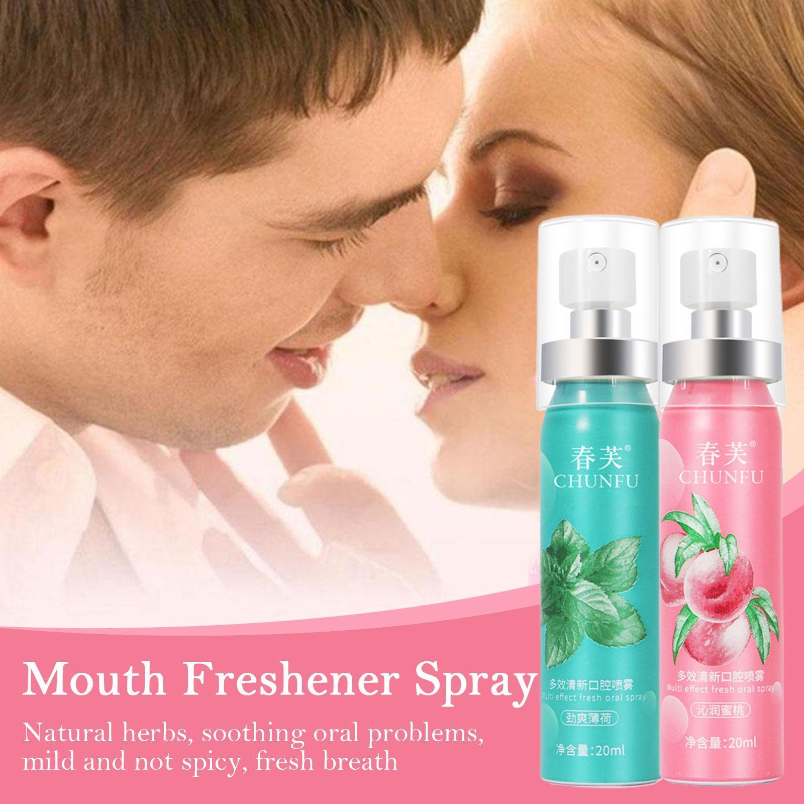 Fruity Breath Peach Mint Breath Freshener Spray Halitosis Freshener Treatment Mouth Odor Spray Refreshing Care Liquid Fruity Breath Peach Mint Breath Freshener Spray Halitosis Freshener Treatment Mouth Odor Spray Refreshing Care Liquid