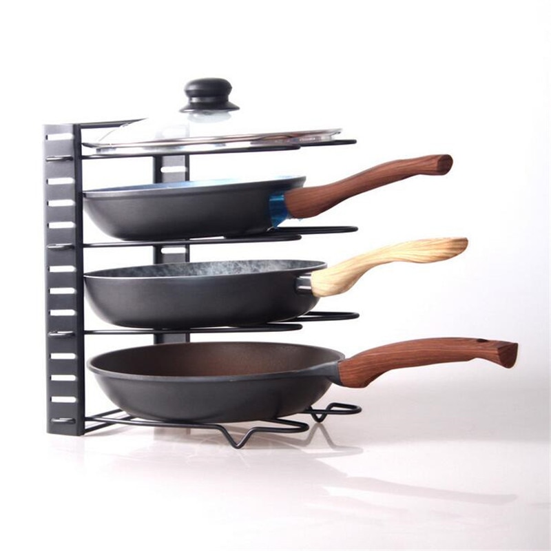 Frying Pan Rack 5-Tier Organizer Frying Pan Rack 5-Tier Organizer