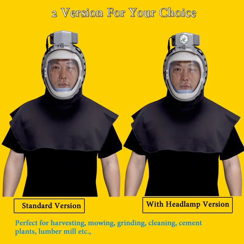 Full Cover Electric Powered Air Supply Dust Mask Hat Dustproof Hood Cape For Harvester Polishing Sanding Industrial Dust Full Cover Electric Powered Air Supply Dust Mask Hat Dustproof Hood Cape For Harvester Polishing Sanding Industrial Dust