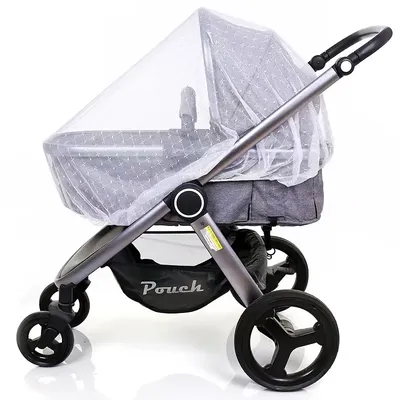 Full Cover Mosquito Net For Baby Stroller Breathable Mesh Drawstring Mosquito Net