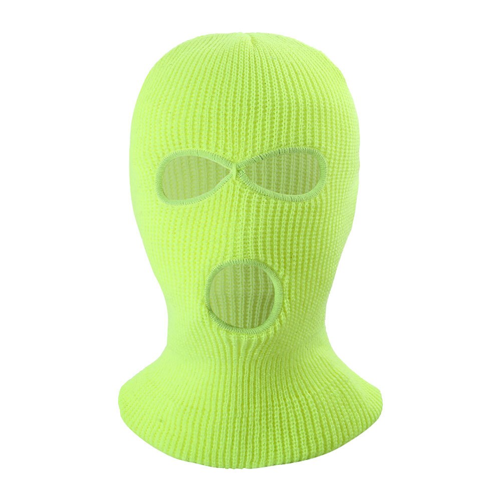 Full Face Cover Ski Mask Hat 3 Holes Balaclava Army Tactical CS Windproof Knit Beanies Bonnet Winter Warm Unisex Caps