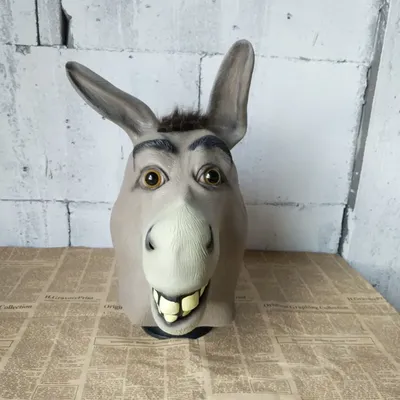 Full Face Latex Funny Donkey Mask with Protruding Teeth Full Face Latex Funny Donkey Mask with Protruding Teeth