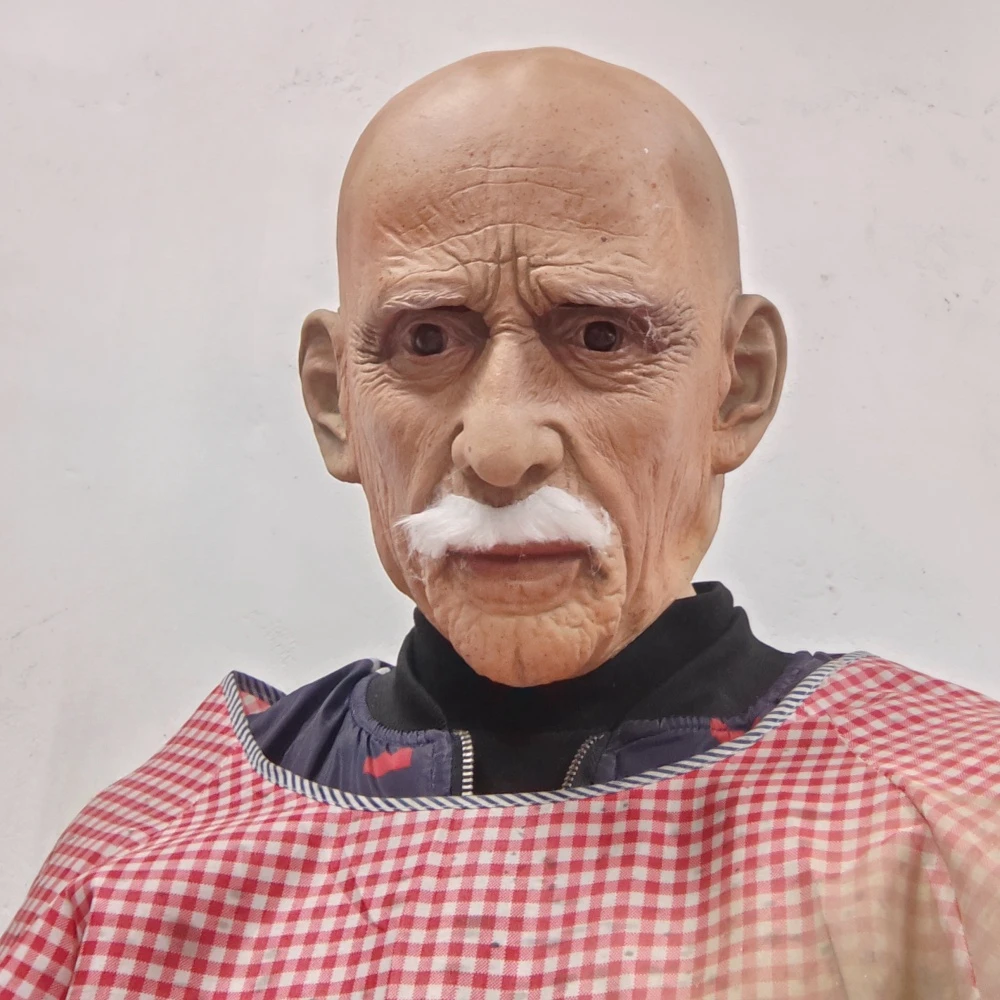 Full Head Mask Latex Realistic Men Face Beard Halloween Costume Party Props Old Man Latex Halloween Mask Cosplay Party Full Head Mask Latex Realistic Men Face Beard Halloween Costume Party Props Old Man Latex Halloween Mask Cosplay Party