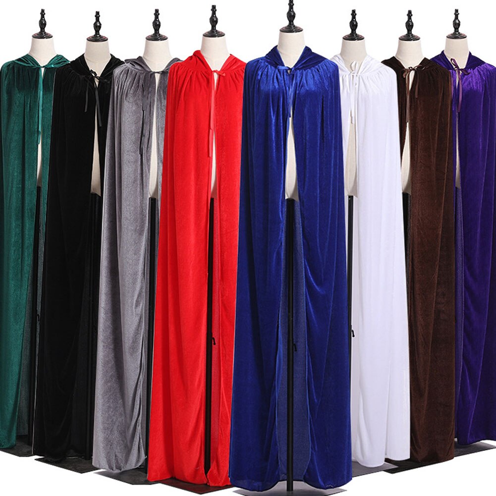 Full Length Velvet Hooded Cloak Full Length Velvet Hooded Cloak
