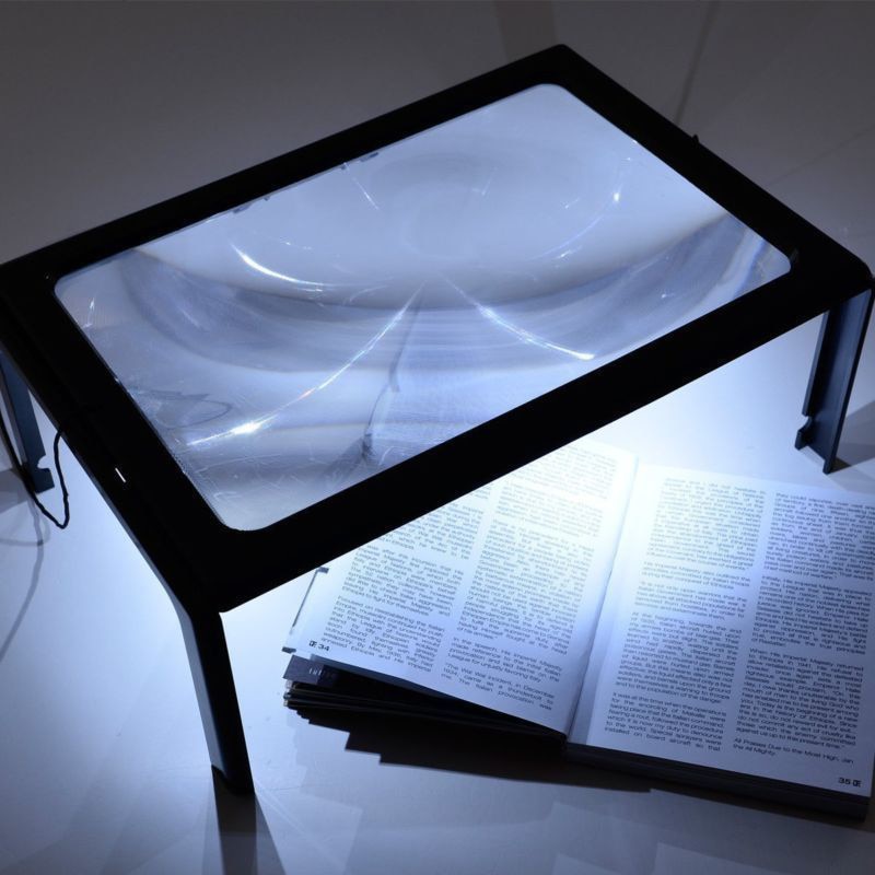 Full Page Magnifier Reading Aid with LED lights