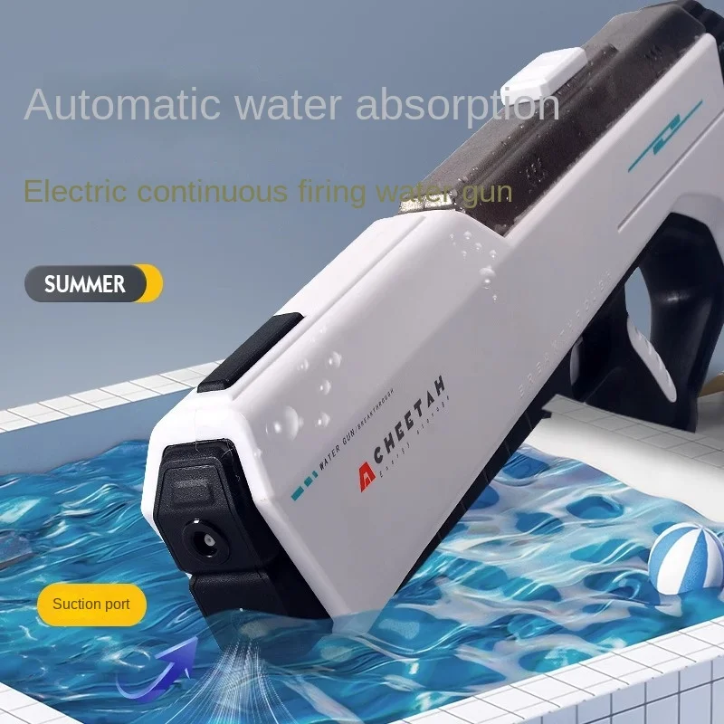 Fully Electric Big Water Gun Toy Swimming Pool Play Water Adult Pool Toy Outdoor Games High Pressure Water Gun Summer