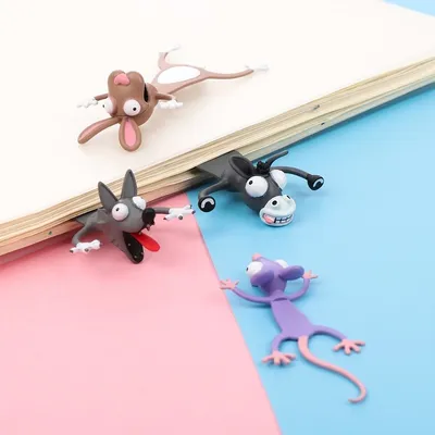 Funny 3D Cartoon Bookmark