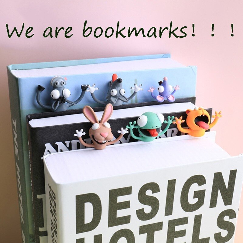 Funny 3D Cartoon Bookmark