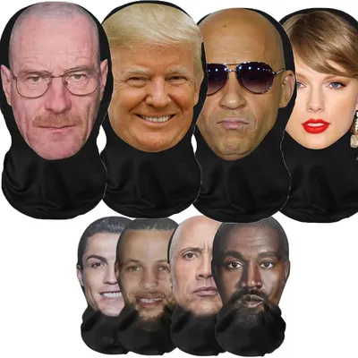 Funny 3D Printed Mask Elastic Mesh Full Face Mask for Men Women Cosplay Headwear Novelty Supplies Tricky Hood Party Funny 3D Printed Mask Elastic Mesh Full Face Mask for Men Women Cosplay Headwear Novelty Supplies Tricky Hood Party