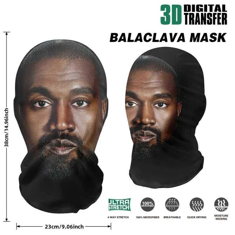 Funny 3D Printed Mask Elastic Mesh Full Face Mask for Men Women Cosplay Headwear Novelty Supplies Tricky Hood Party Funny 3D Printed Mask Elastic Mesh Full Face Mask for Men Women Cosplay Headwear Novelty Supplies Tricky Hood Party