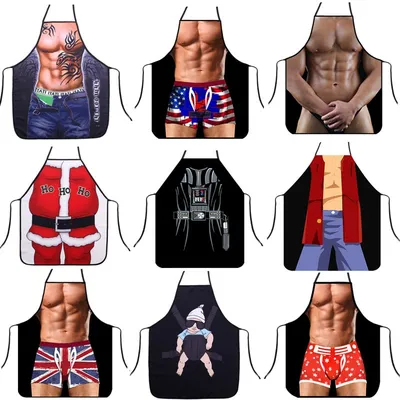 Funny Apron for Men Kitchen Attire