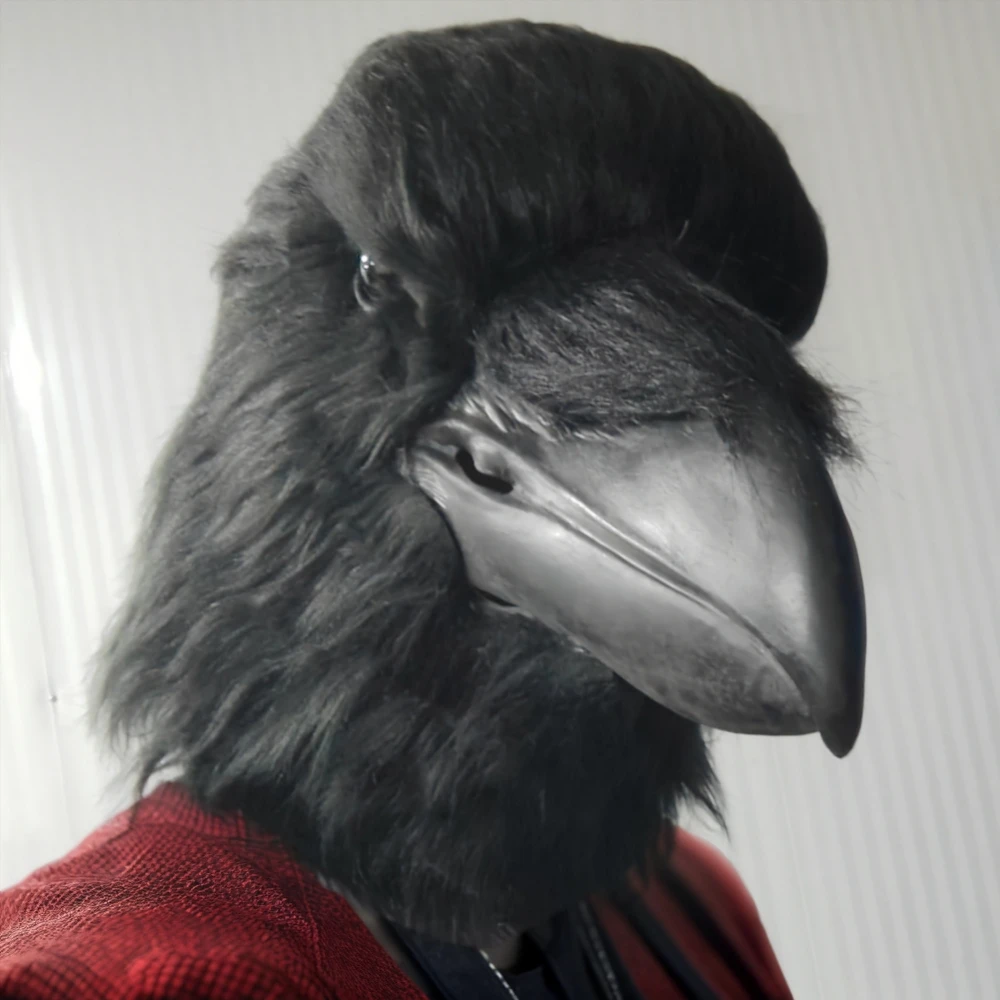 Funny Bird Mask Black Latex Cosplay Crow Masks Horror Beak Adult Halloween Cosplay Prop Fancy Dress Toys Masquerade Funny Bird Mask Black Latex Cosplay Crow Masks Horror Beak Adult Halloween Cosplay Prop Fancy Dress Toys Masquerade