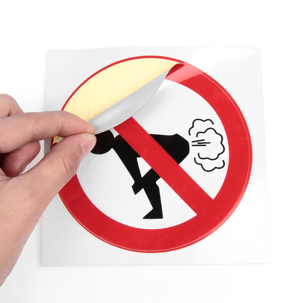 Funny Car Stickers No Farting Sign Funny Car Stickers No Farting Sign