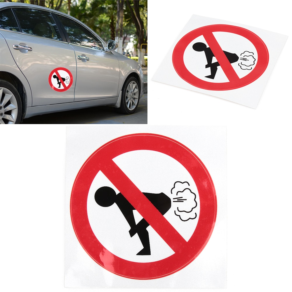 Funny Car Stickers No Farting Sign Funny Car Stickers No Farting Sign